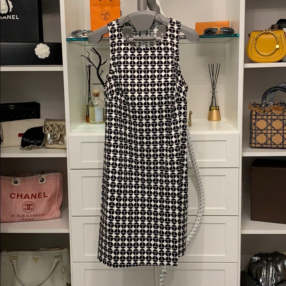 Trina Turk black and white dress.